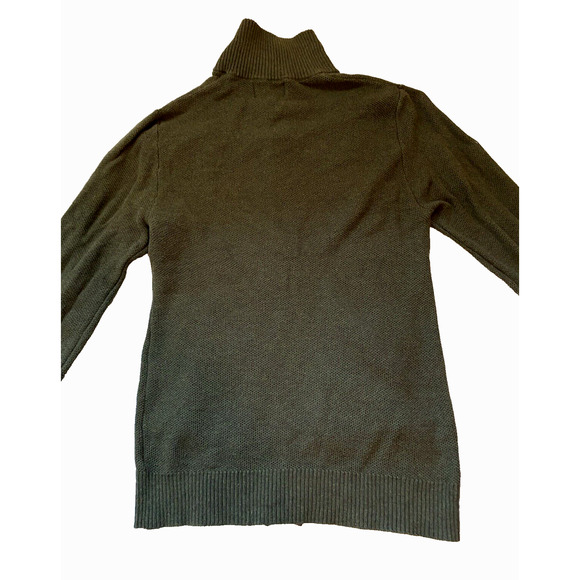 Goodfellow & Co Cardigan Womens Size Small Green Button Front Mock Neck Sweater - Picture 5 of 16
